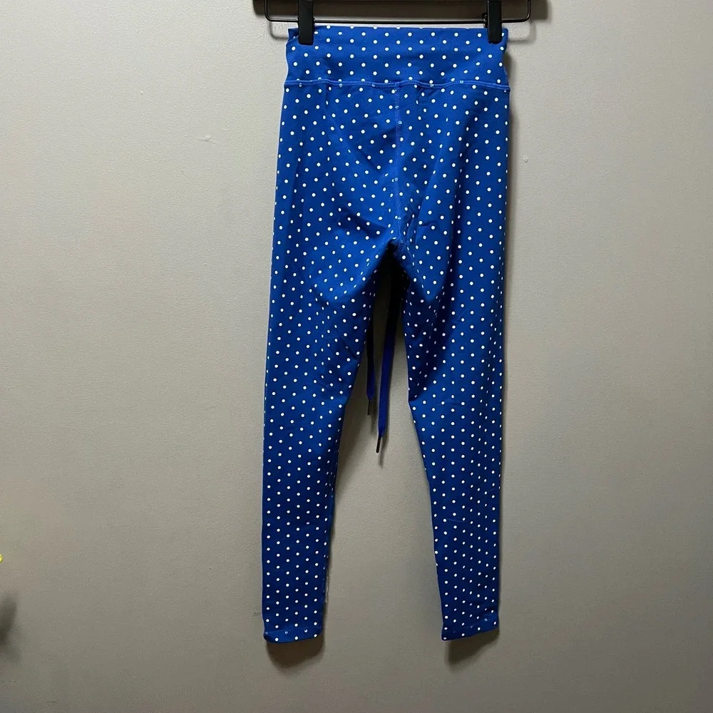 Echt women’s blue polka dot leggings size XS‎_3